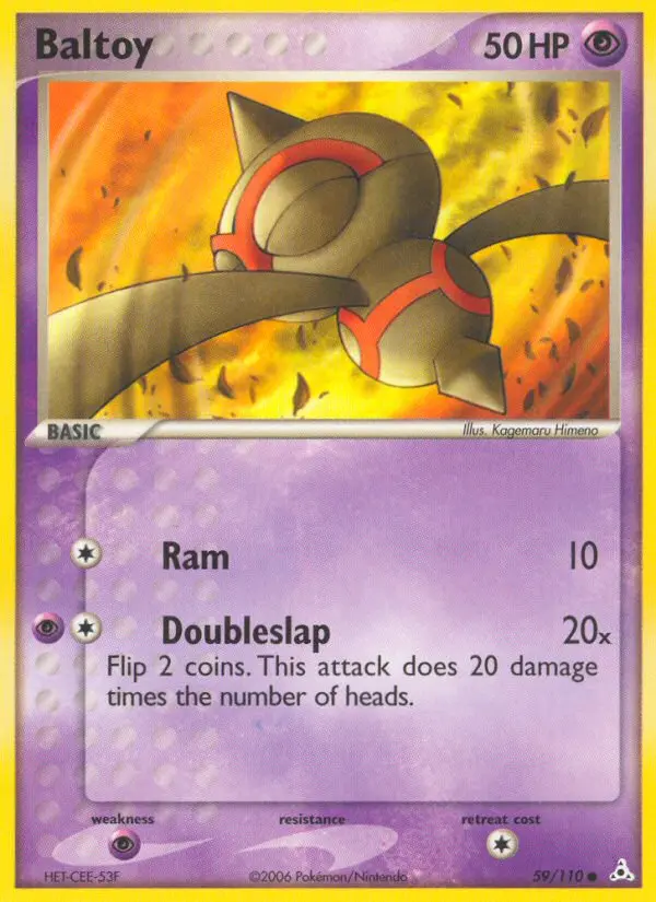 Baltoy, Pokémon card