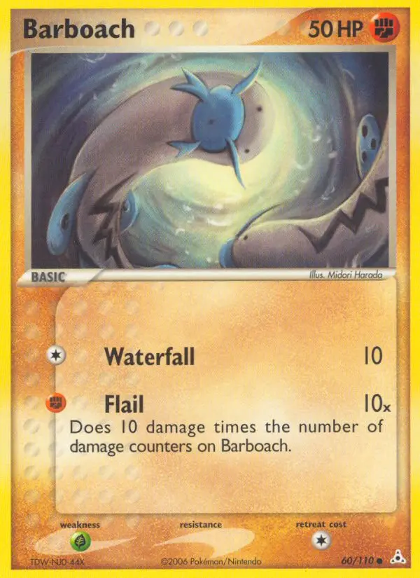 Barboach, Pokémon card