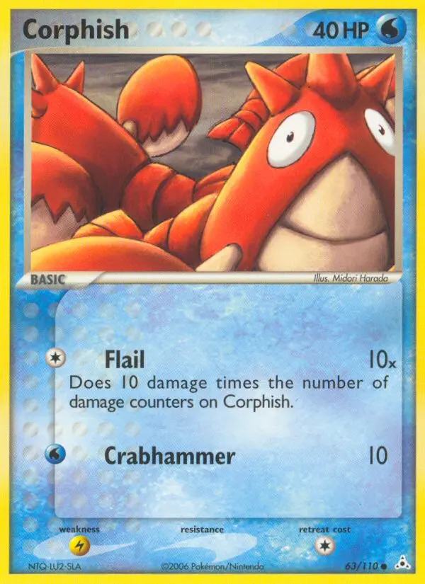 Corphish, Pokémon card