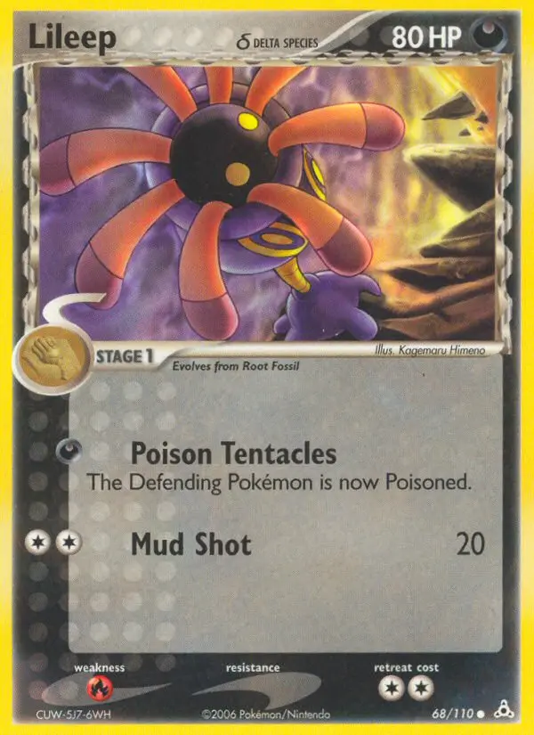 Lileep δ, Pokémon card