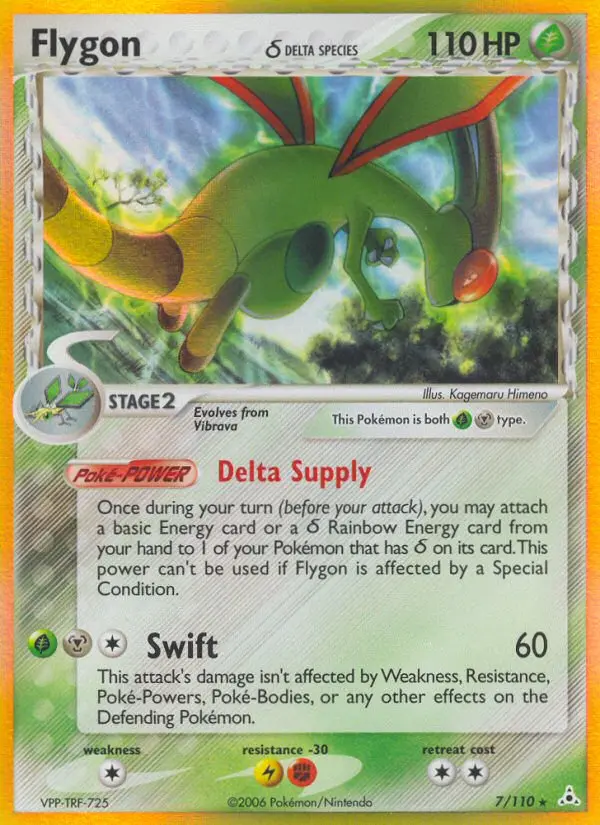 Flygon δ, Pokémon card