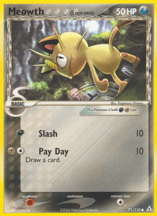 Meowth δ, Pokémon card