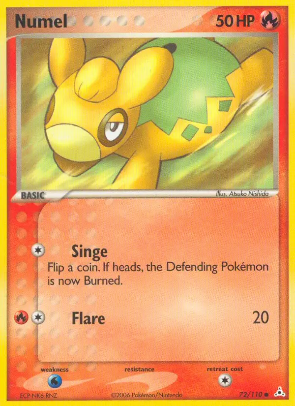 Numel, Pokémon card