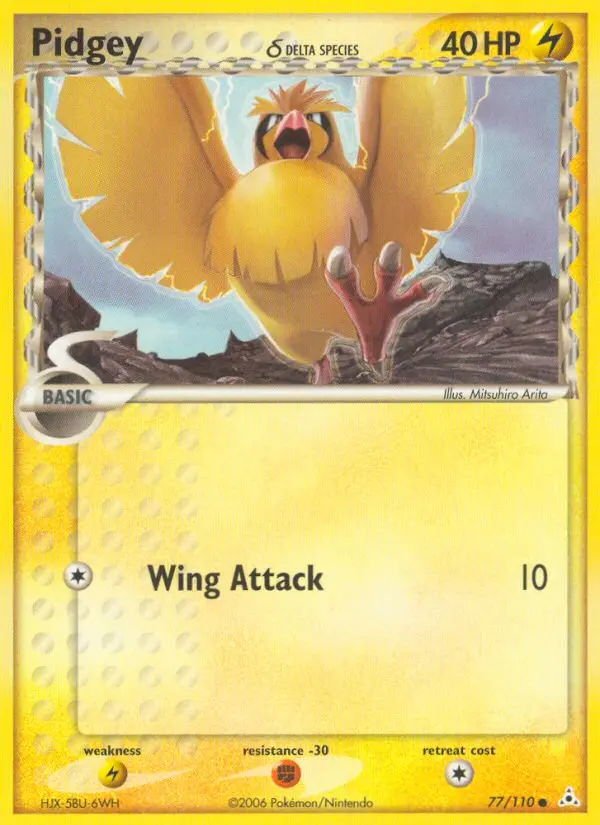 Pidgey δ, Pokémon card