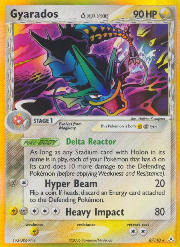 Gyarados δ, Pokémon card