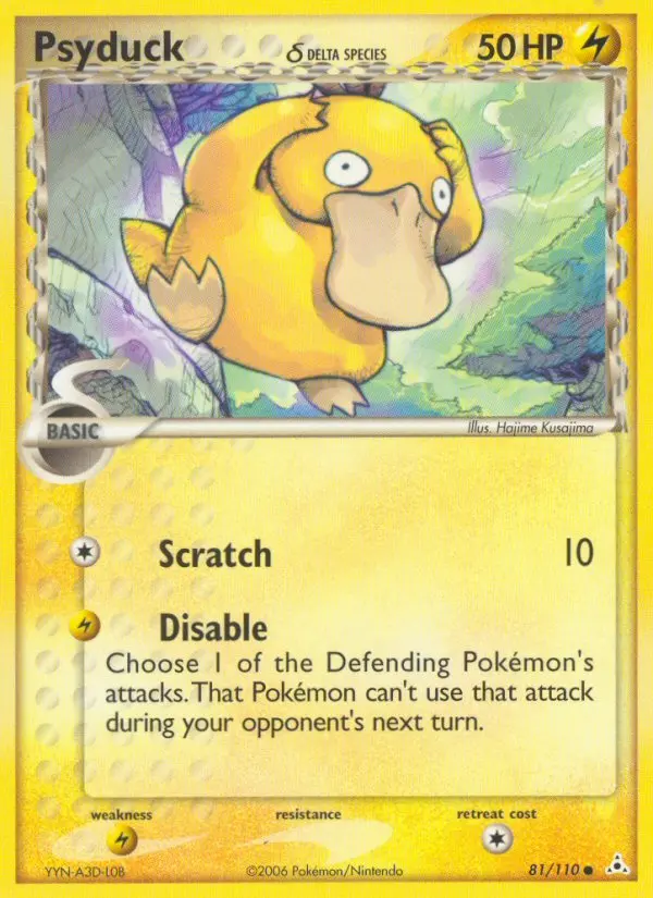Psyduck δ, Pokémon card
