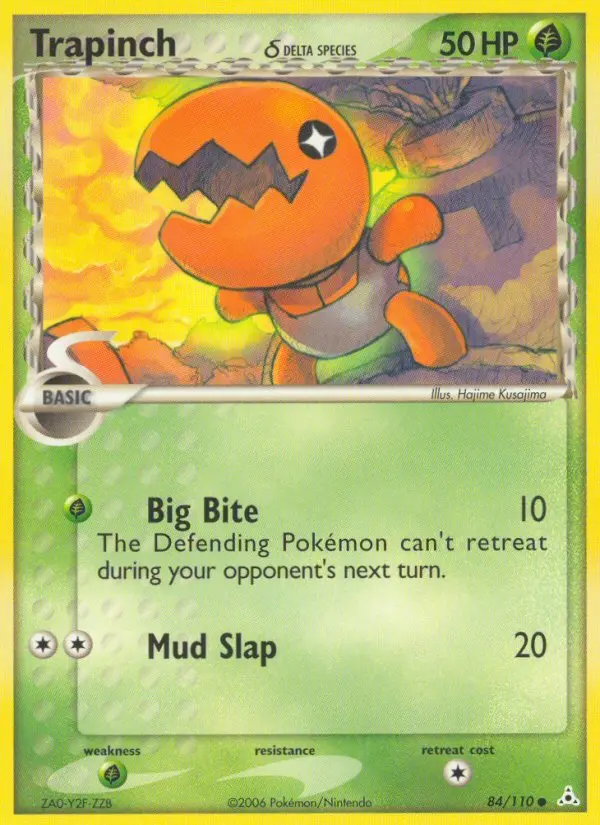 Trapinch δ, Pokémon card