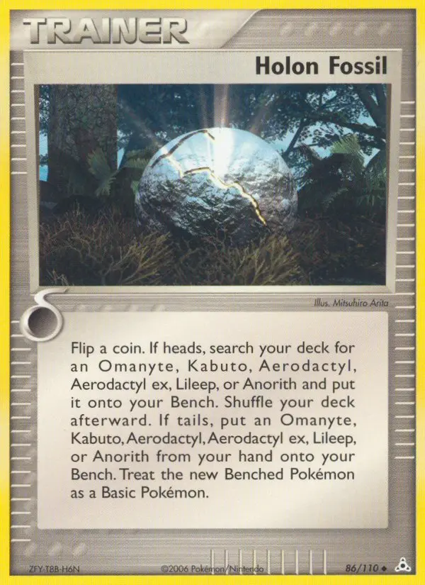Holon Fossil, Pokémon card
