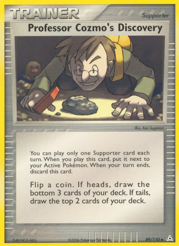 Professor Cozmo's Discovery, Pokémon card