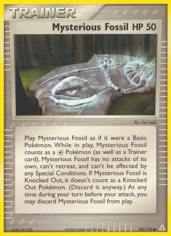 Mysterious Fossil, Pokémon card