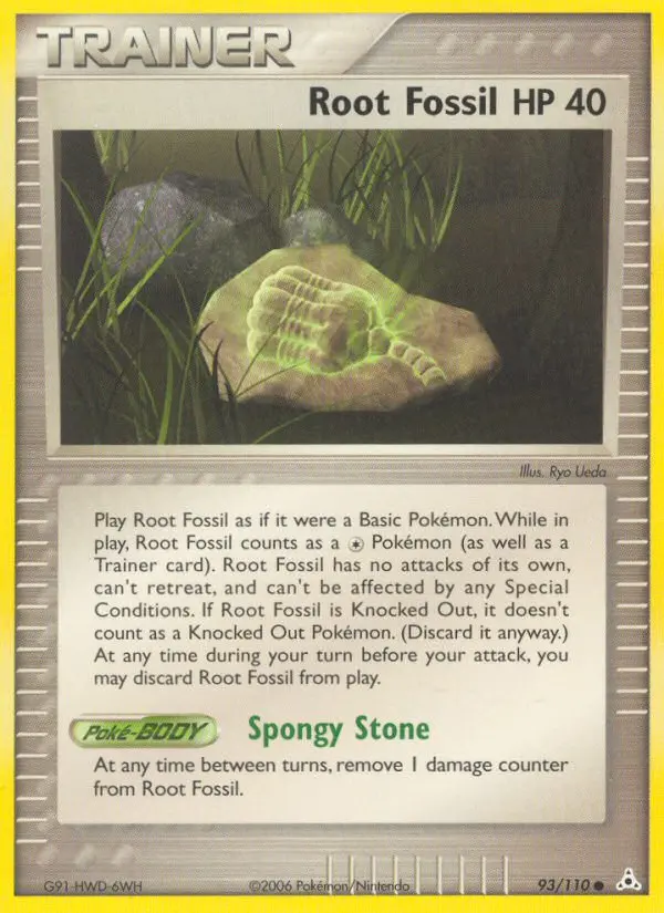 Root Fossil, Pokémon card