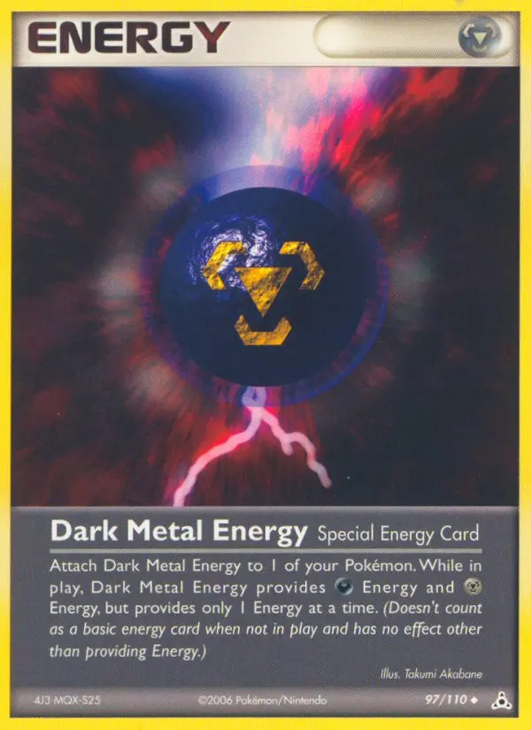 Dark Metal Energy, Pokémon card
