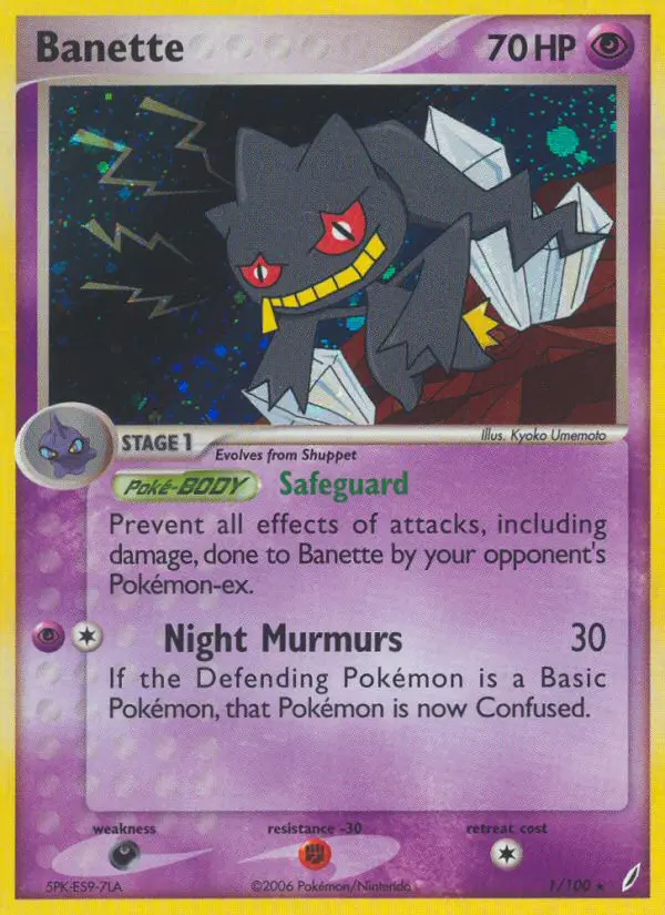 Banette, Pokémon card