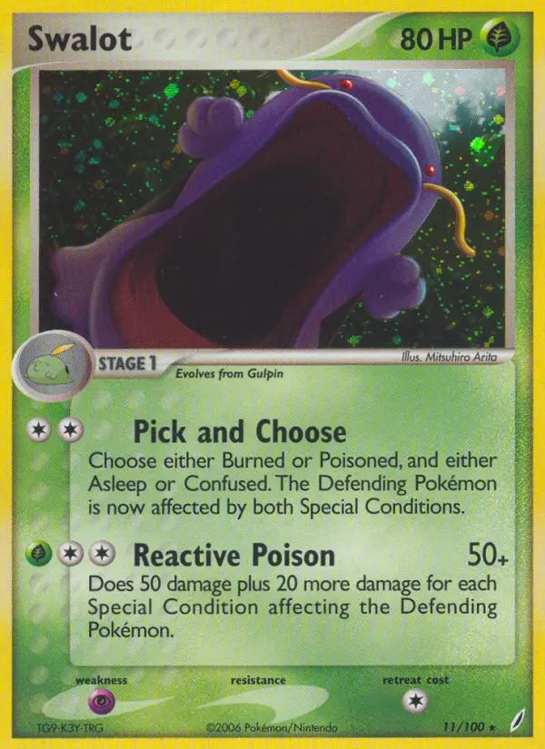 Swalot, Pokémon card