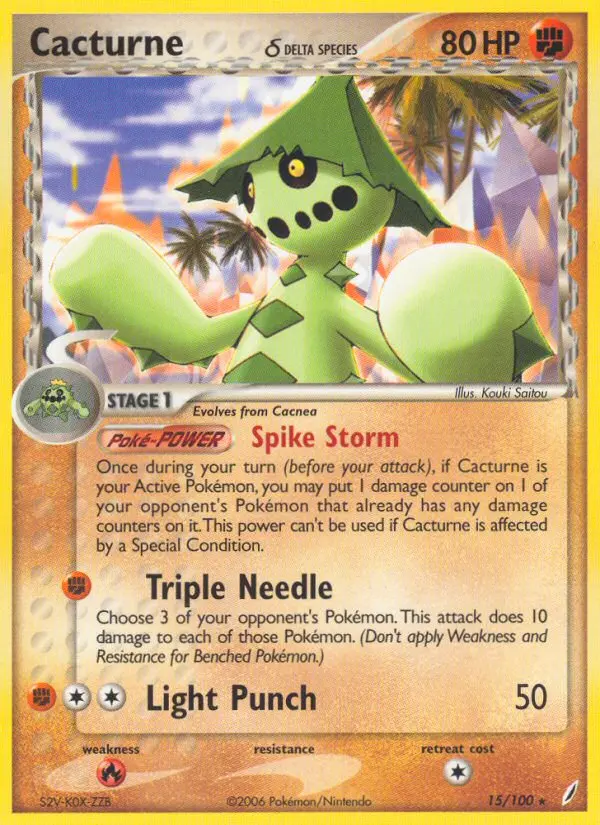 Cacturne δ, Pokémon card