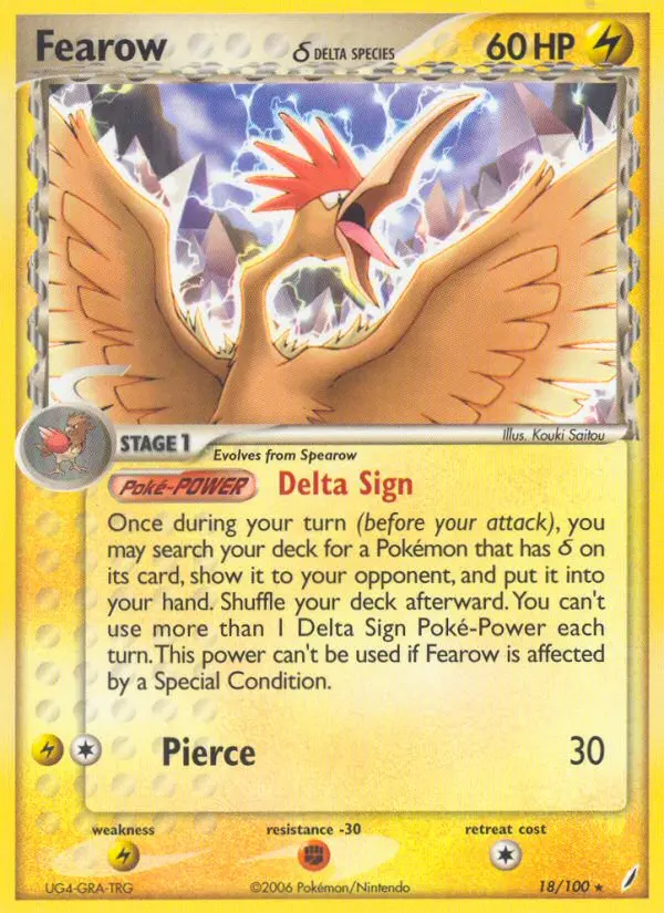 Fearow δ, Pokémon card