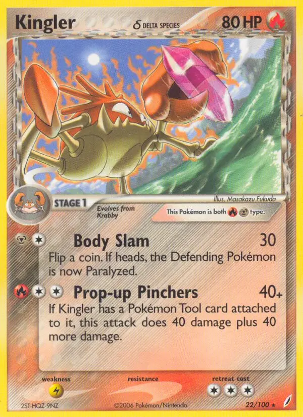 Kingler δ, Pokémon card