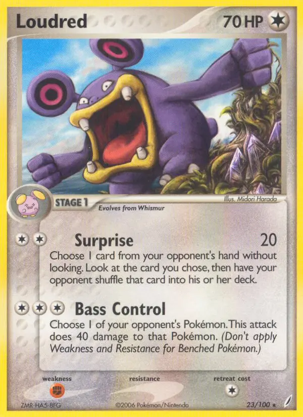 Loudred, Pokémon card