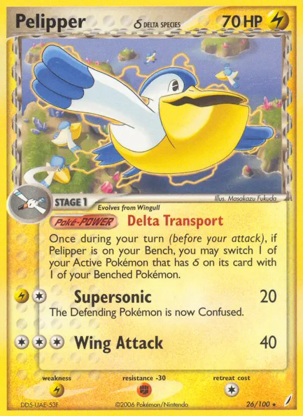 Pelipper δ, Pokémon card