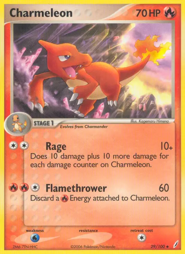 Charmeleon, Pokémon card