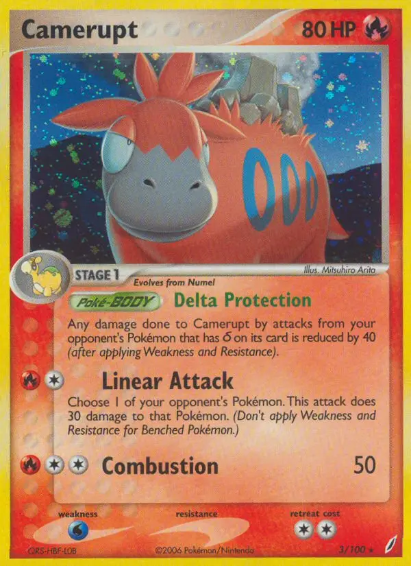 Camerupt, Pokémon card