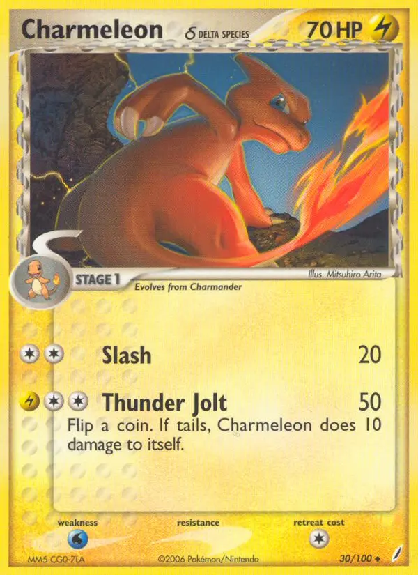 Charmeleon δ, Pokémon card