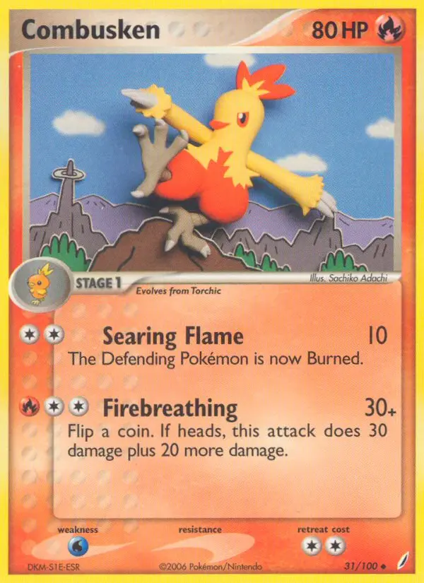 Combusken, Pokémon card