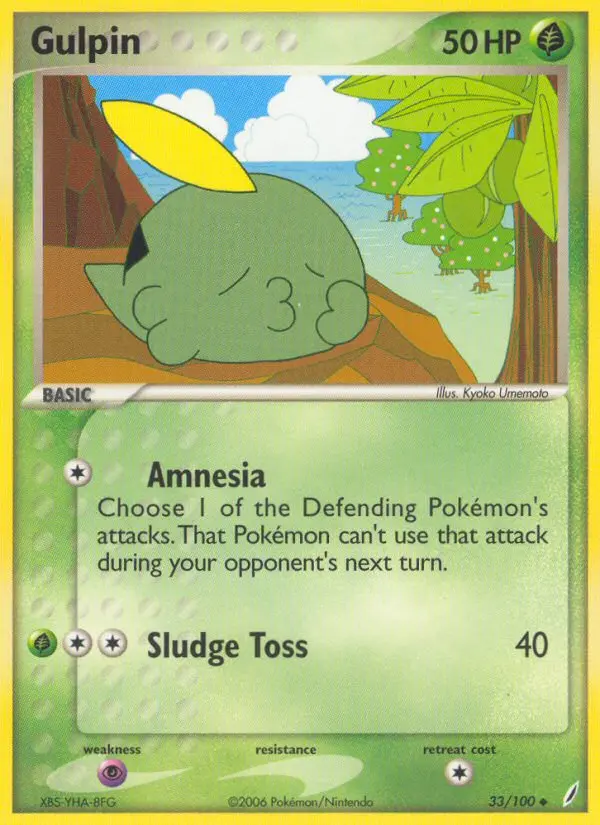 Gulpin, Pokémon card