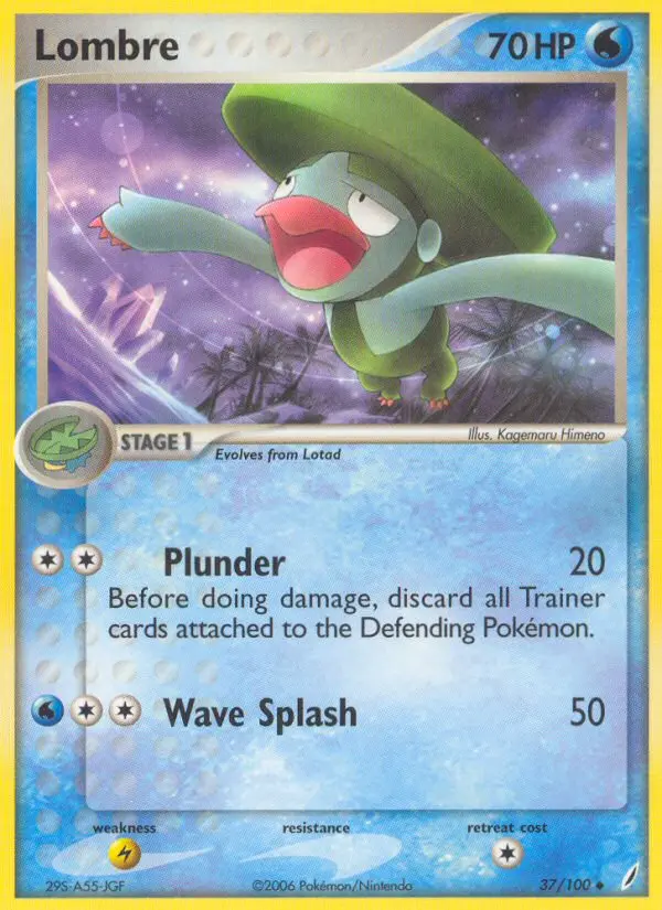 Lombre, Pokémon card