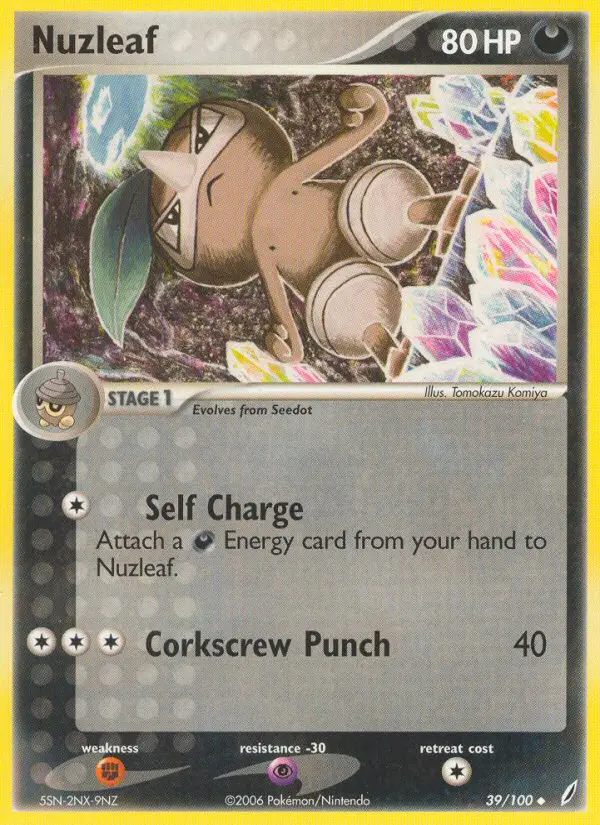 Nuzleaf, Pokémon card
