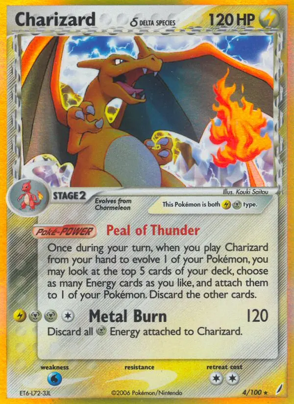 Charizard δ, Pokémon card
