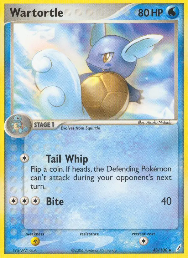 Wartortle, Pokémon card