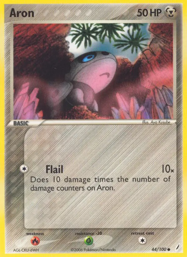 Aron, Pokémon card