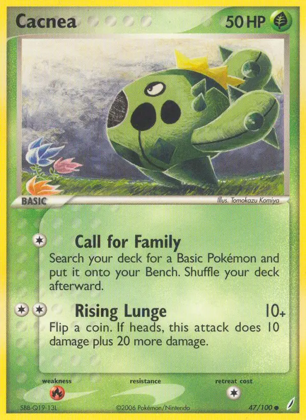 Cacnea, Pokémon card