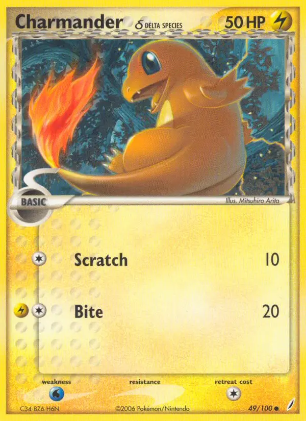 Charmander δ, Pokémon card