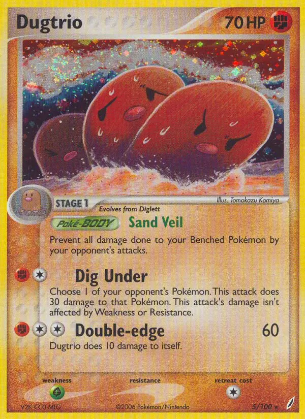 Dugtrio, Pokémon card