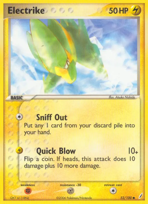 Electrike, Pokémon card