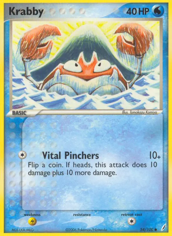 Krabby, Pokémon card
