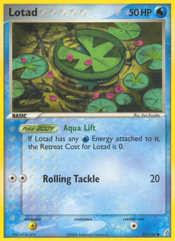 Lotad, Pokémon card