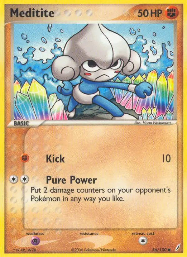 Meditite, Pokémon card