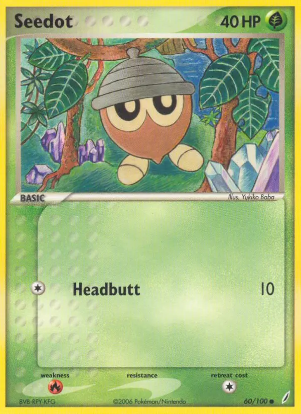 Seedot, Pokémon card
