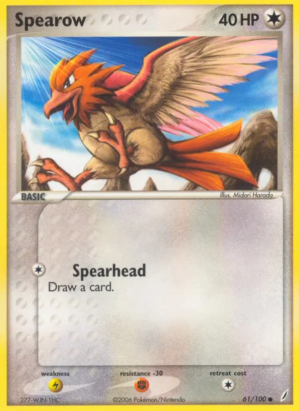Spearow, Pokémon card