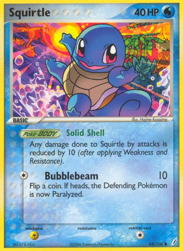 Squirtle, Pokémon card