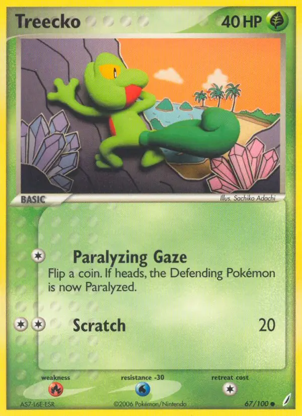 Treecko, Pokémon card