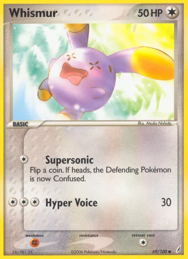 Whismur, Pokémon card