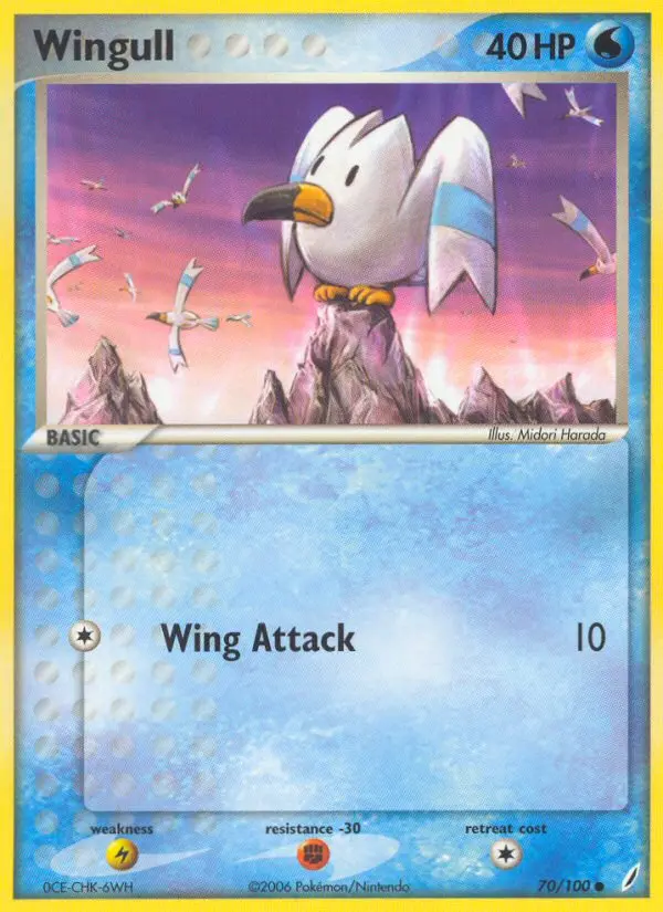 Wingull, Pokémon card