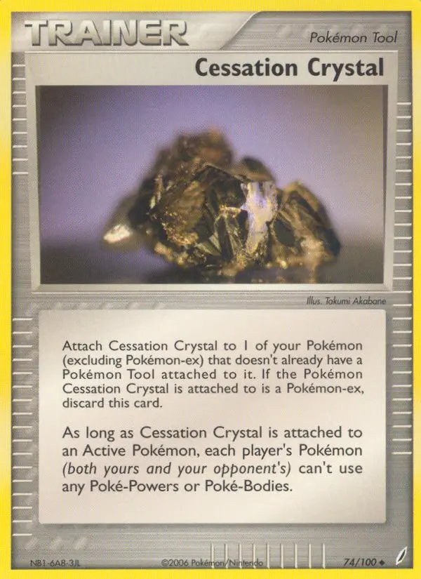 Cessation Crystal, Pokémon card