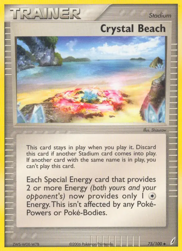 Crystal Beach, Pokémon card