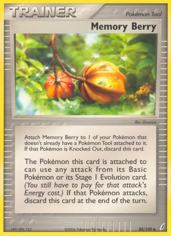 Memory Berry, Pokémon card