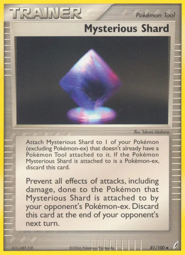 Mysterious Shard, Pokémon card